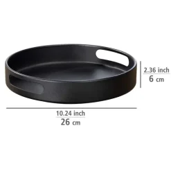 Snurrbricka med hög kant i trä, 26cm