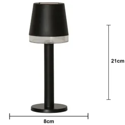 Solcellsladdad bordslampa mini