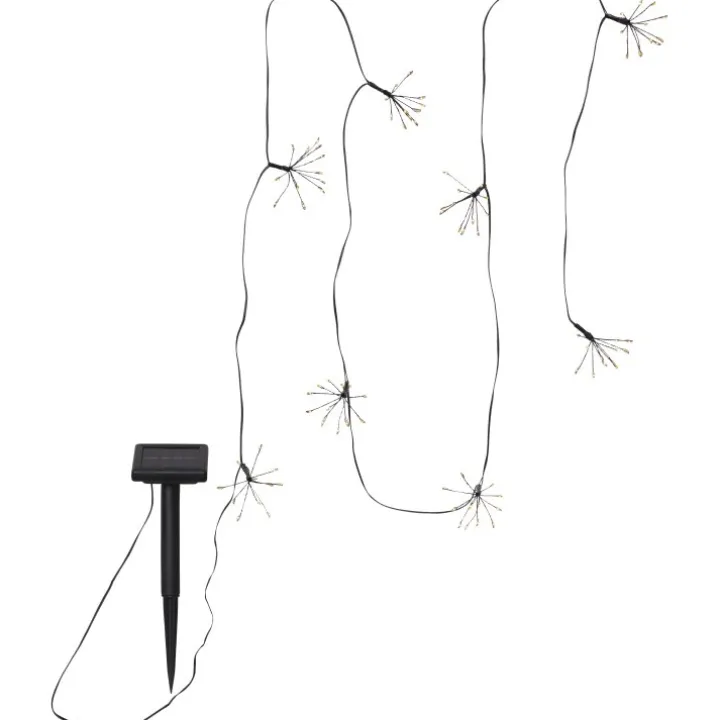Solcellsladdad ljusslinga, fyrverkeri