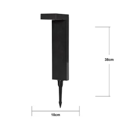 Solcellsladdad markbelysning, 38 cm