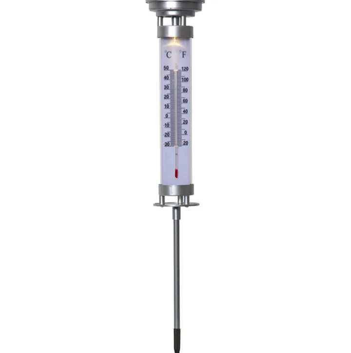 Solcellsladdad utomhustermometer
