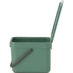 Sophink med lock och handdtag 6L, Brabantia, Grön