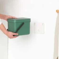 Sophink med lock och handdtag 6L, Brabantia, Mörkgrå