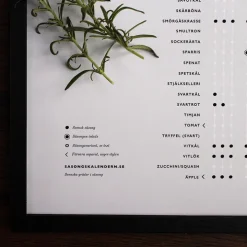 Säsongskalender med svenska råvaror