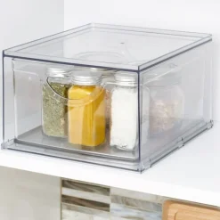 Stapelbar låda i återvunnen plast, iDesign