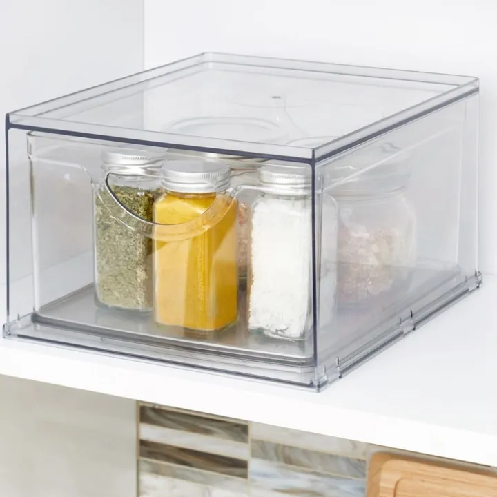 Stapelbar låda i återvunnen plast, iDesign