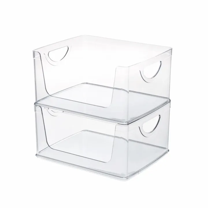 Stapelbar låda med öppen front, 25,4x20,3cm, iDesign