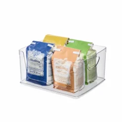 Stapelbar låda med öppen front, 25,4x20,3cm, iDesign