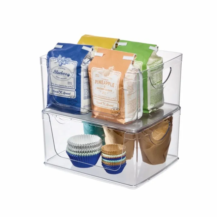Stapelbar låda med öppen front, 25,4x20,3cm, iDesign