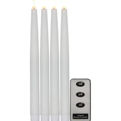 Stearinljus med fjärrkontroll 4-pack
