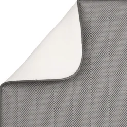 Stor diskmatta i mikrofiber, Grå