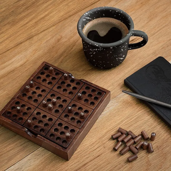 Sudoku spel i trä