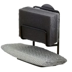 Svamphållare med sugpropp, TOWER DOUBLE SPONGE HOLDER, 7,5 x 6,3 x H 12,7 cm, Yamazaki