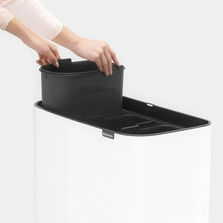 Återvinningsstation på ben med 3 fack, Brabantia