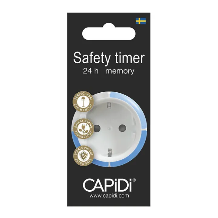 Timer till eluttag, Capidi