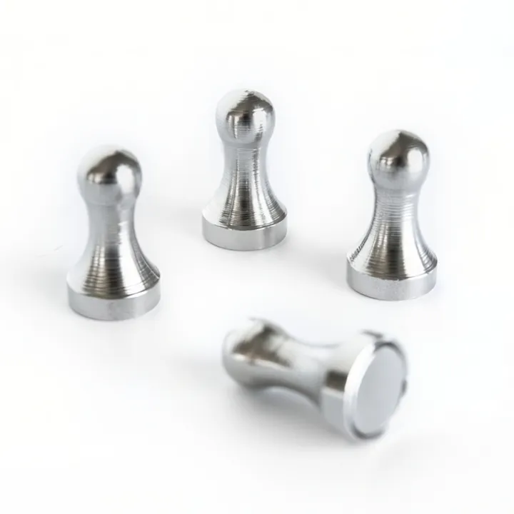 Timglasformad magnet 4-pack, Silver