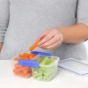 Tvådelad matlåda 1L, Sistema, Mörkblå