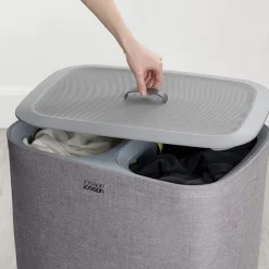 Tvättkorg 2-delad 90L, Joseph Joseph