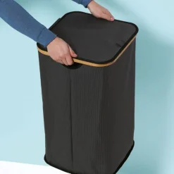 Tvättkorg med lock 73L