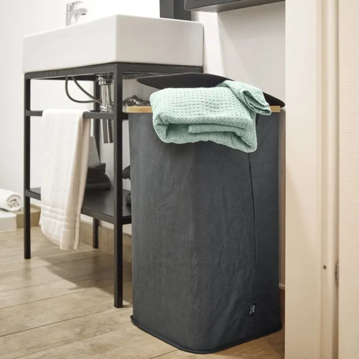 Tvättkorg med lock 73L