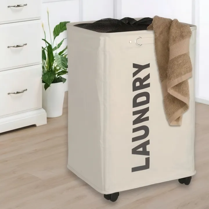 Tvättkorg på hjul, Laundry