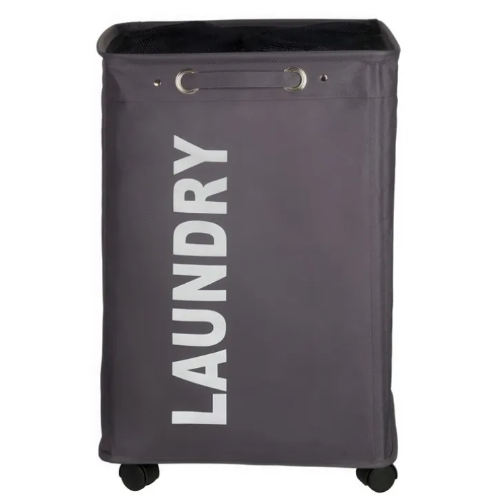 Tvättkorg på hjul, Laundry