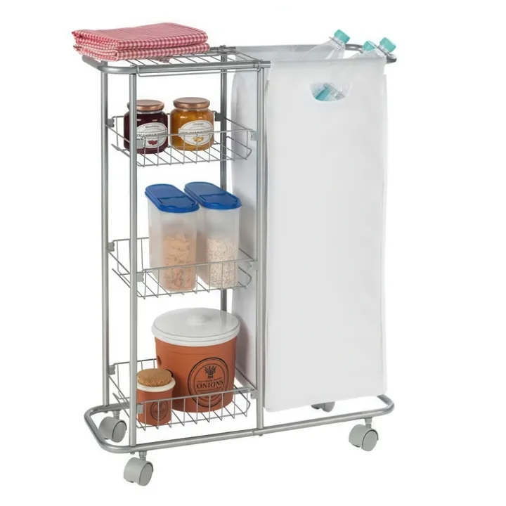 Tvättvagn med tvättsäck