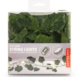 USB-driven ljusslinga med gröna blad