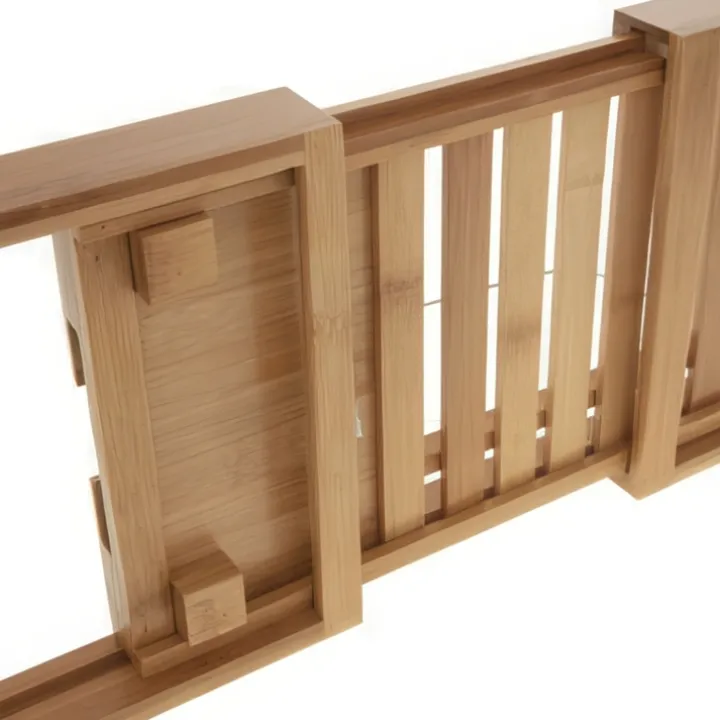 Utdragbar badkarsbricka i bambu, 70-105cm