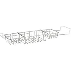 Utdragbar badkarsbricka i metall, 58-92cm