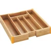 Utdragbar besticklåda i bambu 25,7-38,5cm