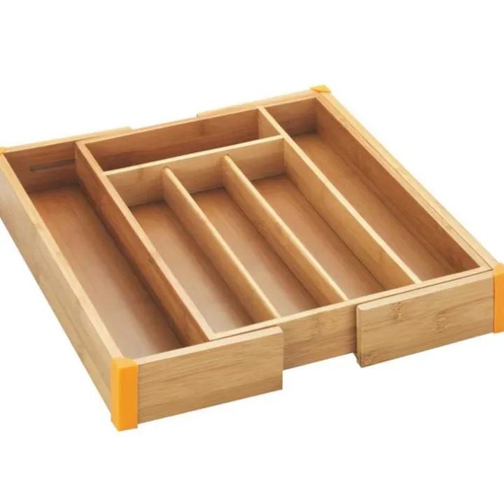 Utdragbar besticklåda i bambu 25,7-38,5cm