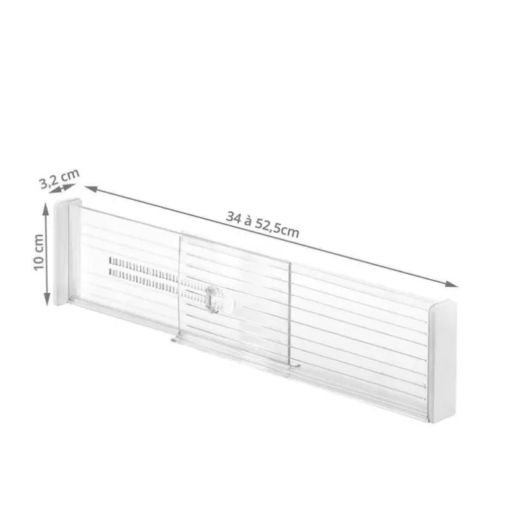 Utdragbar lådavdelare 2-pack, 33,7-51,4cm