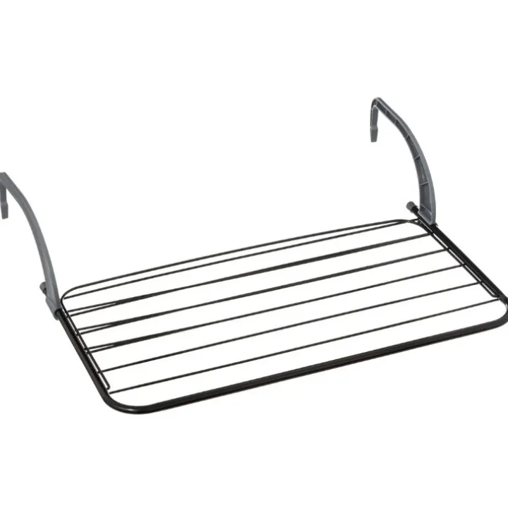 Utfällbar torkställning för element och balkong, Svart