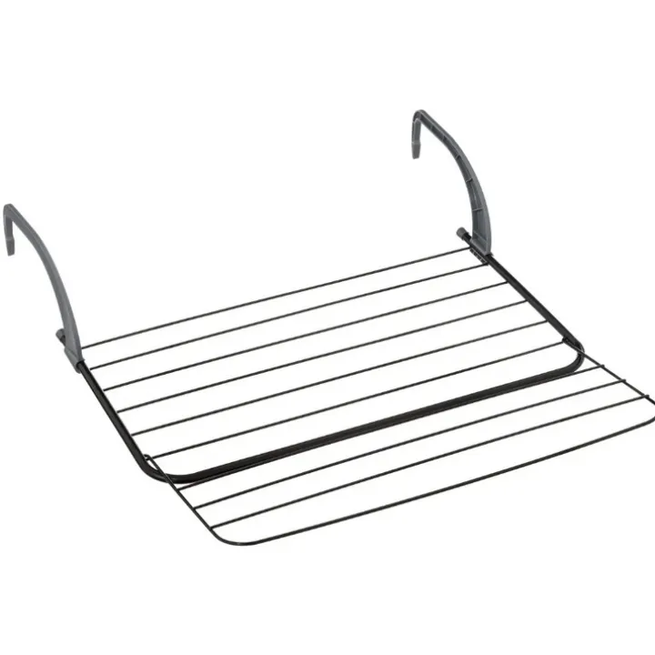 Utfällbar torkställning för element och balkong, Svart