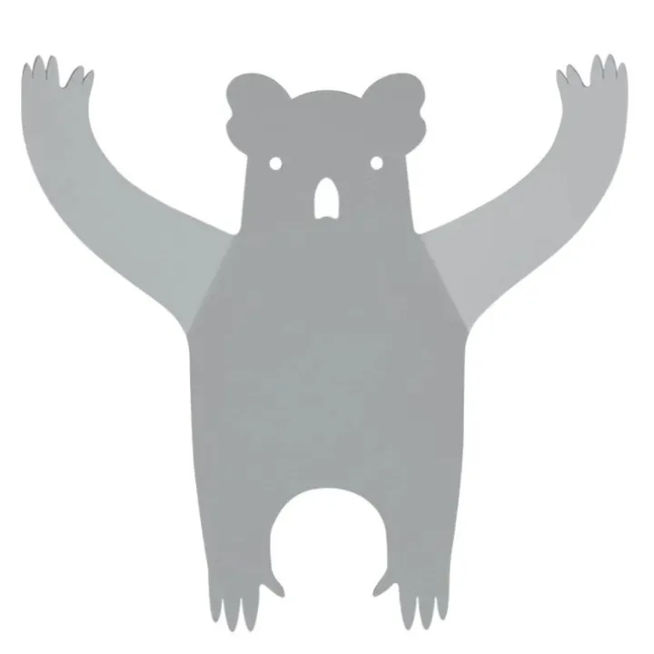Väggkrok i återvunnen metall, Koala