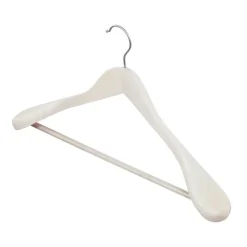 Vit kostymgalge i trä, 45cm